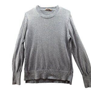 Everlane Lightweight Cotton Sweater Mens L Light Blue Heather Crewneck